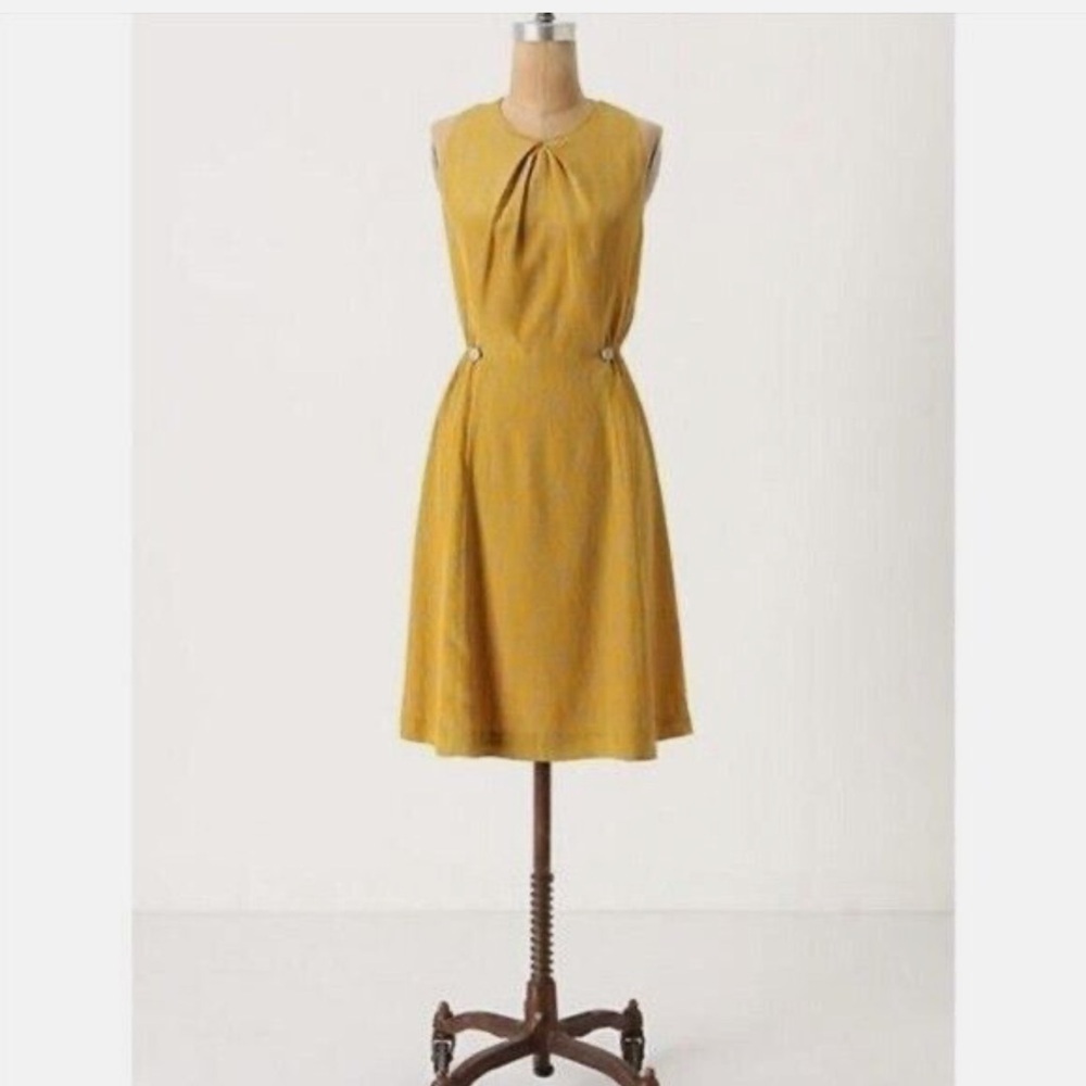 Anthropologie Girls From Savoy Silk
TAKE ACTION Dress 8 Yellow